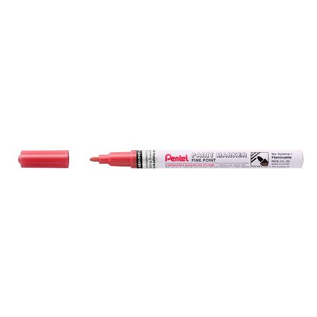 Marcador de tinta Pentel - Ponta fina de 2,9 mm - Permanente em todas as superfícies - Resistente à luz e à água - Corpo de alum