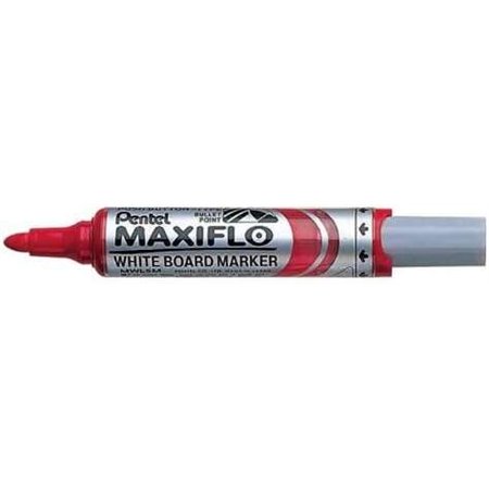 Marcador para quadro branco Pentel Maxiflo - Fluxo de tinta ajustável - Ponta redonda - Espessura da linha de 2,5 mm - 50% de ma