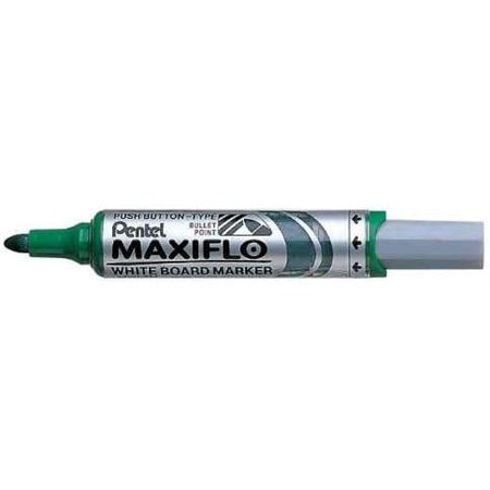 Marcador para quadro branco Pentel Maxiflo - Fluxo de tinta ajustável - Ponta redonda - Espessura da linha de 2,5 mm - 50% de ma