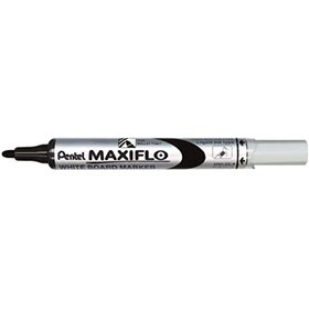 Marcador para quadro branco Pentel Maxiflo - Fluxo de tinta ajustável - Ponta redonda - Largura da linha de 2 mm - 50% de materi