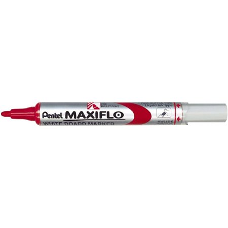 Marcador para quadro branco Pentel Maxiflo - Fluxo de tinta ajustável - Ponta redonda - Largura da linha de 2 mm - 50% de materi
