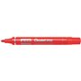 Caneta Marcadora Permanente Pentel N50 - Ponta de 4,3 mm - Resistente à água e à luz - Vermelha
