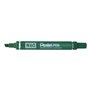 Caneta Marcadora Permanente Pentel N60 - Ponta Chanfrada Durável e Robusta - Resistente à Água e à Luz - Verde