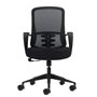 Cadeira de escritório ergonômica Oqonos Cherg 006 com encosto em tela respirável, pistão a gás classe 4, suporte lombar, apoios 