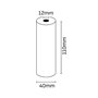 Rolo de papel térmico Oqonos 110x40x12mm, livre de BPA, certificado FSC