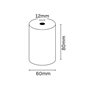 Rolo de papel térmico Oqonos 80x60x12mm, livre de BPA, certificado FSC