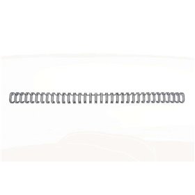 Pacote com 100 espirais de encadernação GBC Wirebind de 8 mm para encadernação com passo 3:1, redondas ou quadradas - Formato A4