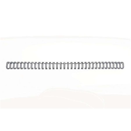 Pacote com 100 espirais de encadernação GBC Wirebind de 8 mm para encadernação com passo 3:1, redondas ou quadradas - Formato A4