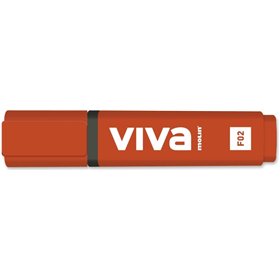Marcador fluorescente Molin Viva - Espessura da linha entre 1 e 5 mm - Tinta à base de água - Vermelho