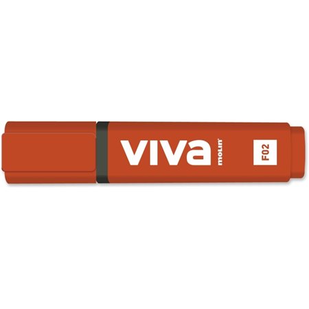 Marcador fluorescente Molin Viva - Espessura da linha entre 1 e 5 mm - Tinta à base de água - Vermelho