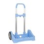 Mochila com Rodízios Safta Evolution - Montagem Universal - Rodas Antivibração de 14cm - Alumínio/PP - 40x85x28cm - Azul Claro