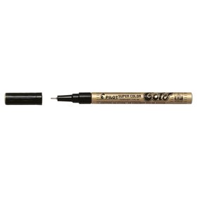 Marcador permanente Pilot Super Color Fine Point - Ponta de poliacetal de 1 mm - Tinta muito densa e opaca - Corpo de metal - Co