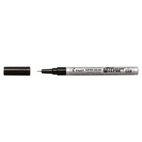 Marcador permanente Pilot Super Color Fine Point - Ponta de poliacetal de 1 mm - Tinta muito densa e opaca - Corpo de metal - Co