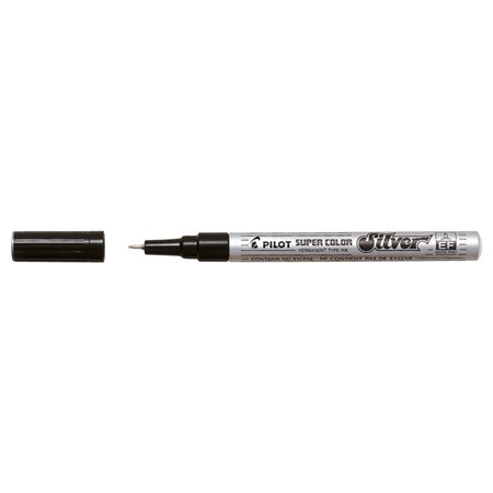 Marcador permanente Pilot Super Color Fine Point - Ponta de poliacetal de 1 mm - Tinta muito densa e opaca - Corpo de metal - Co