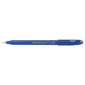 Marcador permanente Pilot Super Color Ultra Fine - Ponta de poliacetal de 1 mm - Sem xileno - Azul