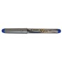 Caneta-tinteiro Pilot V-Pen prateada - Descartável - Tinta líquida - Ponta de aço - Espessura da linha de 0,5 mm - Azul