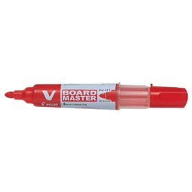 Marcador para quadro branco Pilot V-Board Master Begreen - Ponta redonda de 6 mm - Espessura da linha de 2,3 mm - 91% de plástic