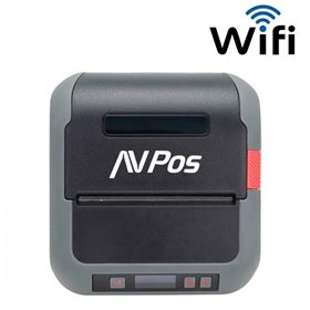 Impressora de etiquetas térmica portátil AVPos AVP-MLP900W com estojo - Resolução de 203 DPI - Velocidade de 70 mm/s - USB e Wi-