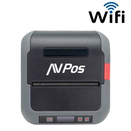 Impressora de etiquetas térmica portátil AVPos AVP-MLP900W com estojo - Resolução de 203 DPI - Velocidade de 70 mm/s - USB e Wi-