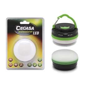 Lanterna profissional Cegasa com 5 LEDs e 30 lúmens - Gancho para pendurar - 5 modos de iluminação - Resistente a choques e água