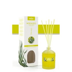 Aromatizador de ambiente Prady Citronella Mikado - Frasco de vidro de 100ml e varetas difusoras