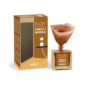 Aromatizador de ambiente Prady com aroma de canela e flor de laranjeira - Frasco de vidro de 90ml