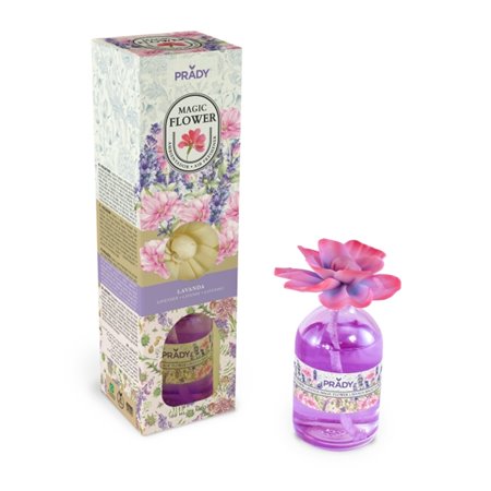 Aromatizador de Ambiente Prady Magic Flower Lavanda - Frasco de Vidro 100ml