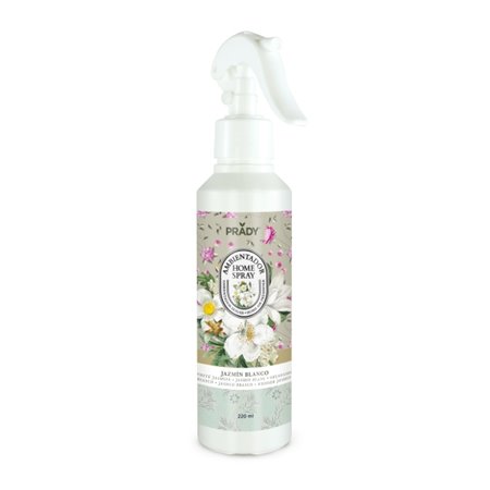 Spray Aromatizador de Ambiente Prady White Jasmine - Frasco de 220ml - Frasco Spray