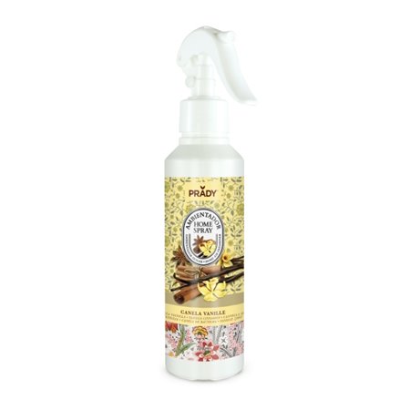 Spray Aromatizador de Ambientes Prady com Canela e Baunilha - Frasco de 220ml - Frasco Spray