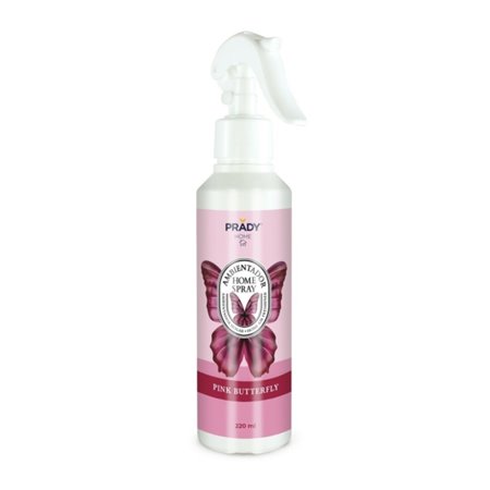 Spray para Ambientes Prady Home com Borboletas Rosas - Frasco de 220 ml - Spray