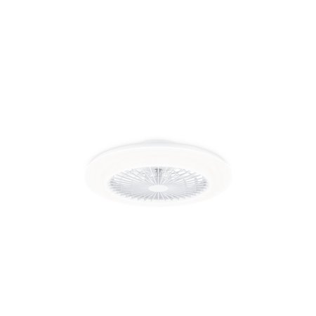 Ventilador de teto Philips Amigo Flat Fan com luz LED IR RD até 6500K - Hélices integradas - 25W de potência + 60W de potência d
