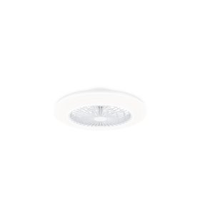 Ventilador de teto Philips Amigo Flat Fan com luz LED IR RD até 6500K - Hélices integradas - Ventilador de 25W + Luz de 60W - Co
