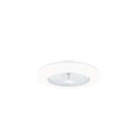Ventilador de teto Philips Amigo Flat Fan com luz LED IR RD até 6500K - Hélices integradas - Ventilador de 25W + Luz de 60W - Co