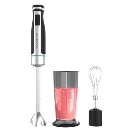 Batedeira de mão Cecotec PowerGear 1500 XL - 1500 W - Lâminas de titânio - 21 velocidades - Sistema anti-respingos - Montagem fá
