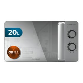 Micro-ondas Cecotec Proclean 3160 com base plana e espelho, sem prato giratório - Potência de 700 W - Capacidade de 20 L - Grill