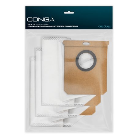 Cecotec Pacote com 3 Bolsas para Estação Rockstar 11500 Odyssey Connected Ia Conga - Brancas