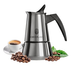 Cafeteira italiana Cecotec Piccolina 900 para 10 xícaras - Capacidade de 450ml - Adequada para todos os tipos de fogão - Cabo er