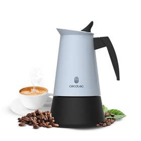 Cafeteira italiana Cecotec Piccolina 200 para 2 xícaras - Aço inoxidável - Adequada para fogões a gás, elétricos e vitrocerâmico