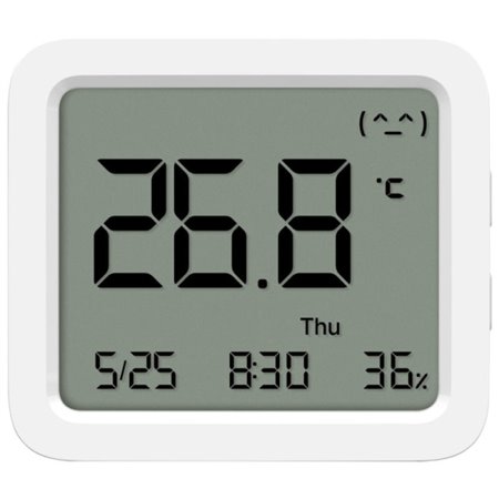Monitor de Temperatura e Umidade Xiaomi Mi 3 - Monitor de Temperatura e Umidade Bluetooth - Temperatura de 0 a 60ºC e Umidade de
