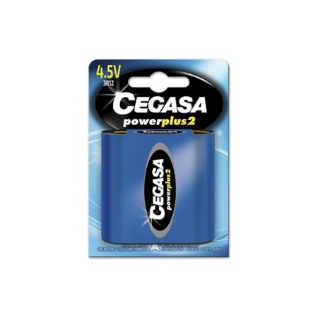 Cegasa Power Plus Pacote com 2 Baterias 3R12 4.5V - Bateria Salina para Dispositivos de Baixa Potência
