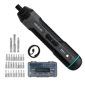 Parafusadeira de bolso sem fio Cecotec EasyGyro 3000 - Bateria de 1500mAh - Luz LED - Acessórios inclusos - Múltiplas configuraç