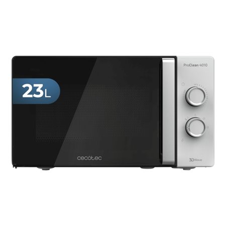 Micro-ondas Cecotec ProClean 4010 - 700W - Capacidade de 23L - Timer - Controles Manuais - 6 Níveis de Potência - Revestimento F