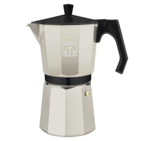 Cafeteira italiana Cecotec Mokclassic 900 para 9 xícaras - Alumínio fundido - Adequada para fogões a gás, elétricos e vitrocerâm