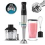 Liquidificador de mão Cecotec Katana 12 Chop - 1200 W - Função oscilante - Lâminas de titânio - 21 velocidades - Protetor anti-r