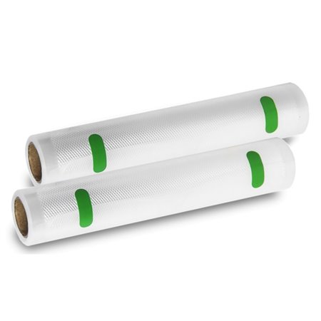 Cecotec Pacote com 2 rolos de 6m para seladora a vácuo - Temperatura ajustável - 20cm de largura - Transparente
