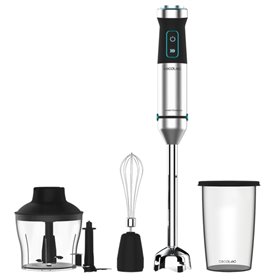 Liquidificador de mão Cecotec Power TitanBlack 1500 XL CreamandCrush - 1500 W - Lâminas de titânio - Protetor anti-respingos - V
