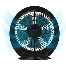 Ventilador de chão Cecotec EnergySilence 4500 Power Box com 5 pás - 45W - 30,5 cm de diâmetro - 3 velocidades - Temporizador - G