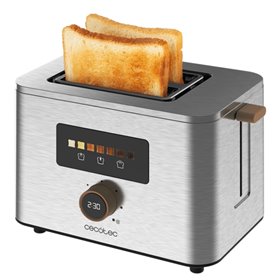 Torradeira Cecotec TouchandToast com Duas Fatias Largas - 950W - Controle por Toque e Visor Colorido - Centralização Automática 