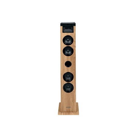 Thomson Cosy DS122CD Torre de Som Bluetooth 5.0 60W - Leitor de CD - Entrada AUX de 3,5 mm, USB e Leitor de Cartão SD/MMC - Cont