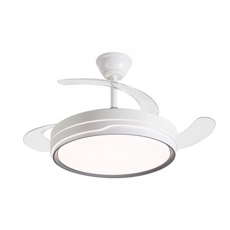 Ventilador de teto Daewoo de 106 cm - 30 W - Pás retráteis - Luz LED integrada - Inclui kit de instalação - Ultrassilencioso - T